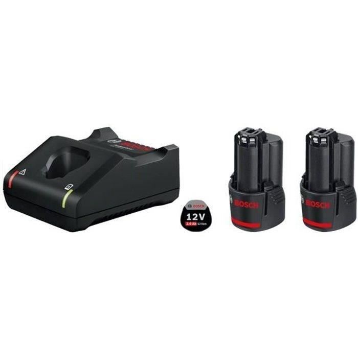 Pack de 2 baterias GBA 12V 2.0Ah e um carregador GAL 12V-40 em caixa de cartão - BOSCH PROFESSIONAL - 1600A019R8