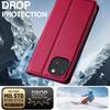 LC.IMEEKE L1 Series for iPhone 14/13 Case PU Leather Wallet Stand Protective Phone Cover