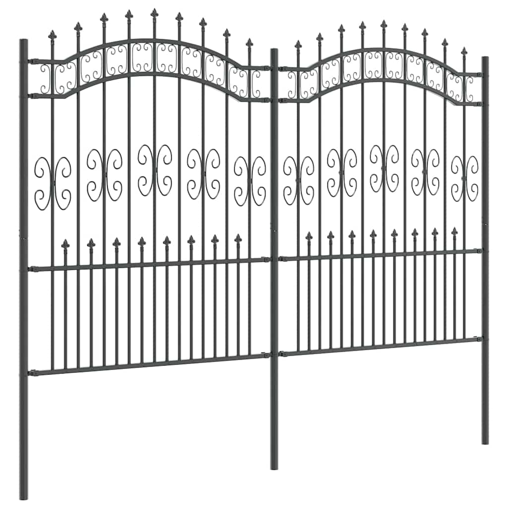 Garden Fence KAMPEN 240 x 202.5 cm Mesh Powder Coated Steel