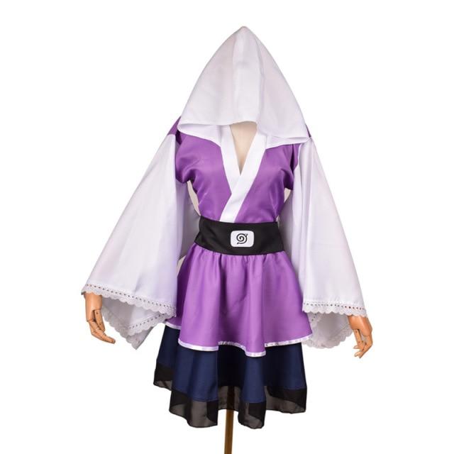Dospělý japonský Kimono Cosplay Akatsuki Cloud Print Uchiha Sasuke Hyuga Hinata Lolita Kostýmní šaty Ženy Halloween