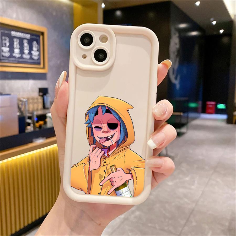 

Rock Gorillaz Phone Case for Redmi Note 10 12 13 4G 5G 10S 10Pro 11 11S 11 12 13 Pro4G 5G 11 12 13ProPlus5G 12S Matte Redmi Note 10 4G