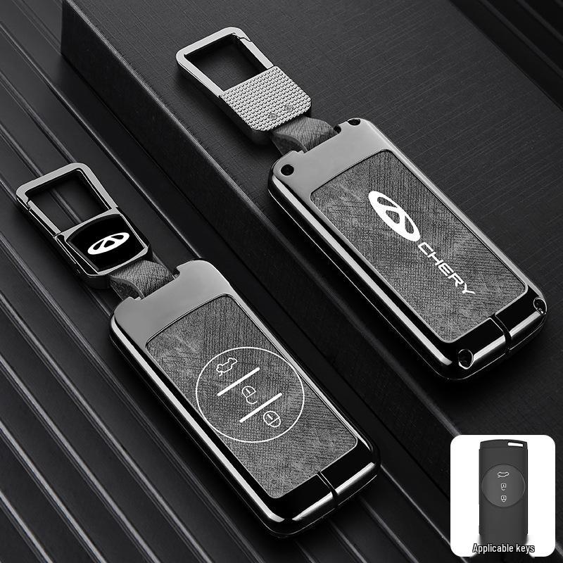 Zinc Alloy Key Shell Covers for Chery, Tiggo 8, 7 Plus - Full Coverage, 5x Anti-Drop Protection