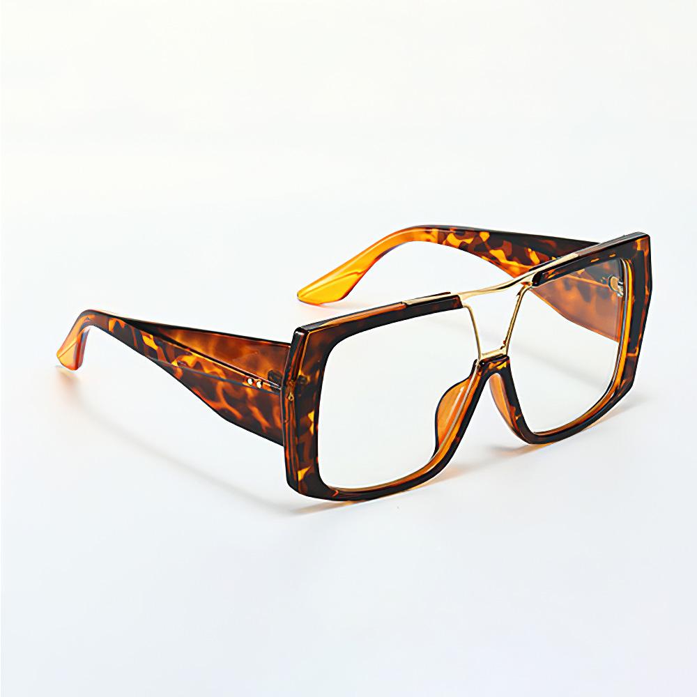 

Новинка 2024 года. Очки с блокировкой синего света. Современные минималистичные черные очки с большой оправой. Модные аксессуары. Очки для компьютера. леопардовый