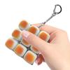 Bread Keyboard Fidget Toy Anti Stress Keychain for Kids Teens Adults Programmers Collectors Study Work Travel Home Office Toy
