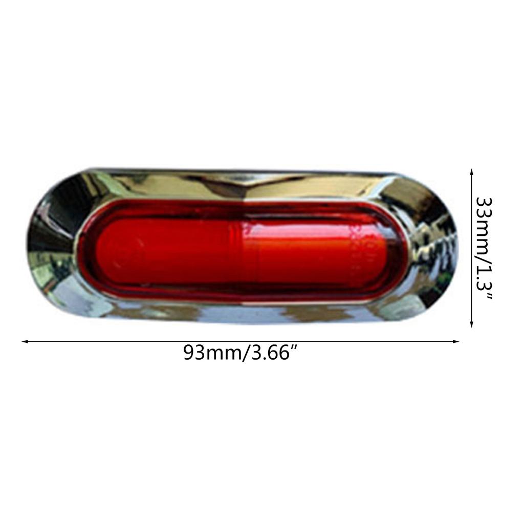 1 Pair LED Front Rear Side Marker Light Indicator for Boats Truck Trailer Led Marker Clearance Lights Waterproof Lamp