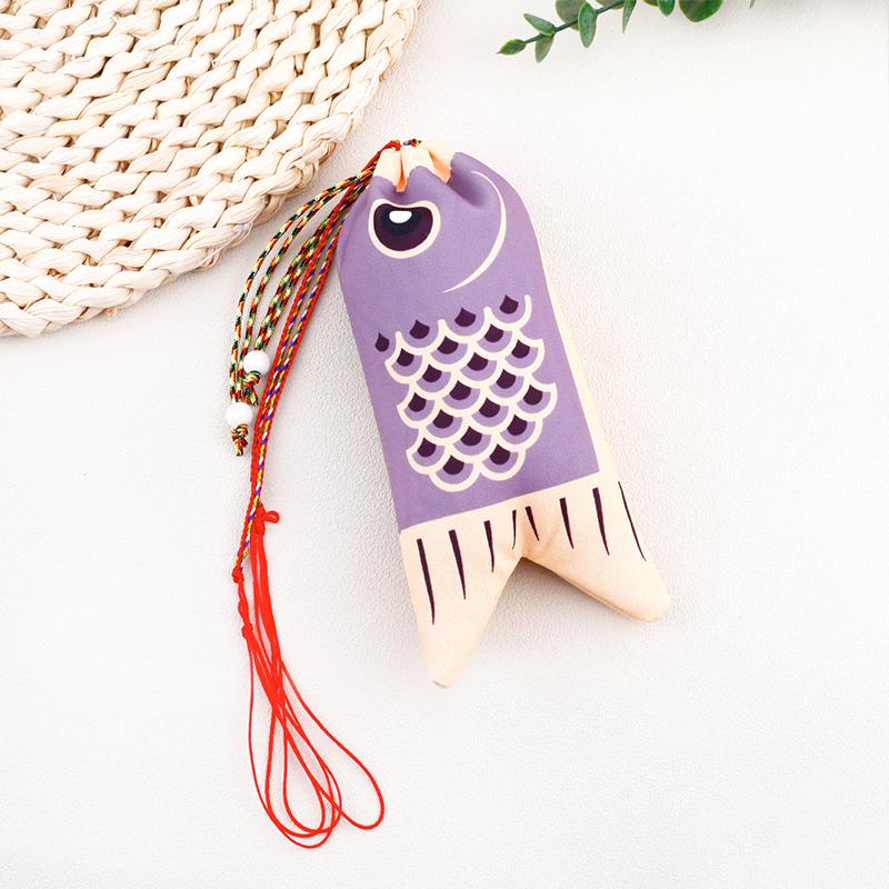 Japanese Brocade Koi Coin Purse Lucky Charm Sachet with Adjustable Drawstring Hanfu Accessory Ethnic Decor Pouch Gift for Women