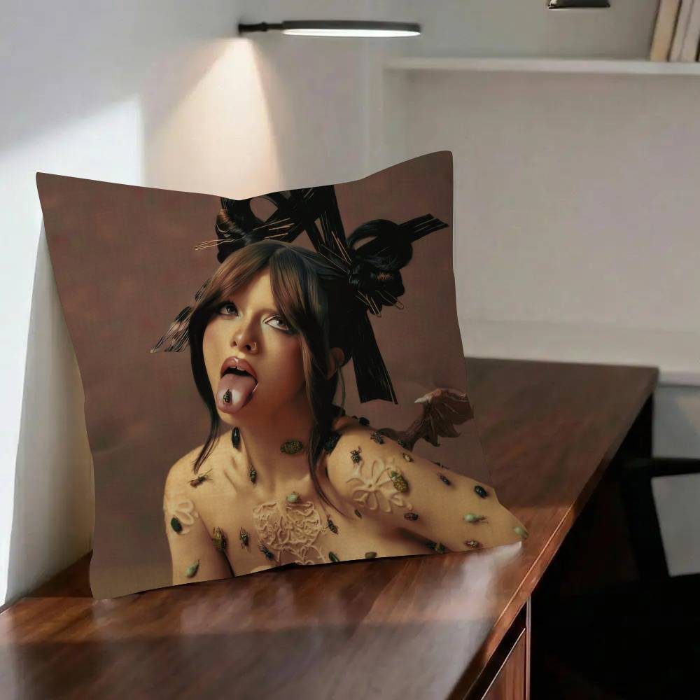 HADES SACRIFICE Melanie Martinez Reflective Cushion Cover Car Throw Pillow Case For Sofa Car Christmas Gift 40x40cm 45x45cm