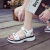 New sports sandals women's summer muffin lightweight student versatile Velcro beach shoes