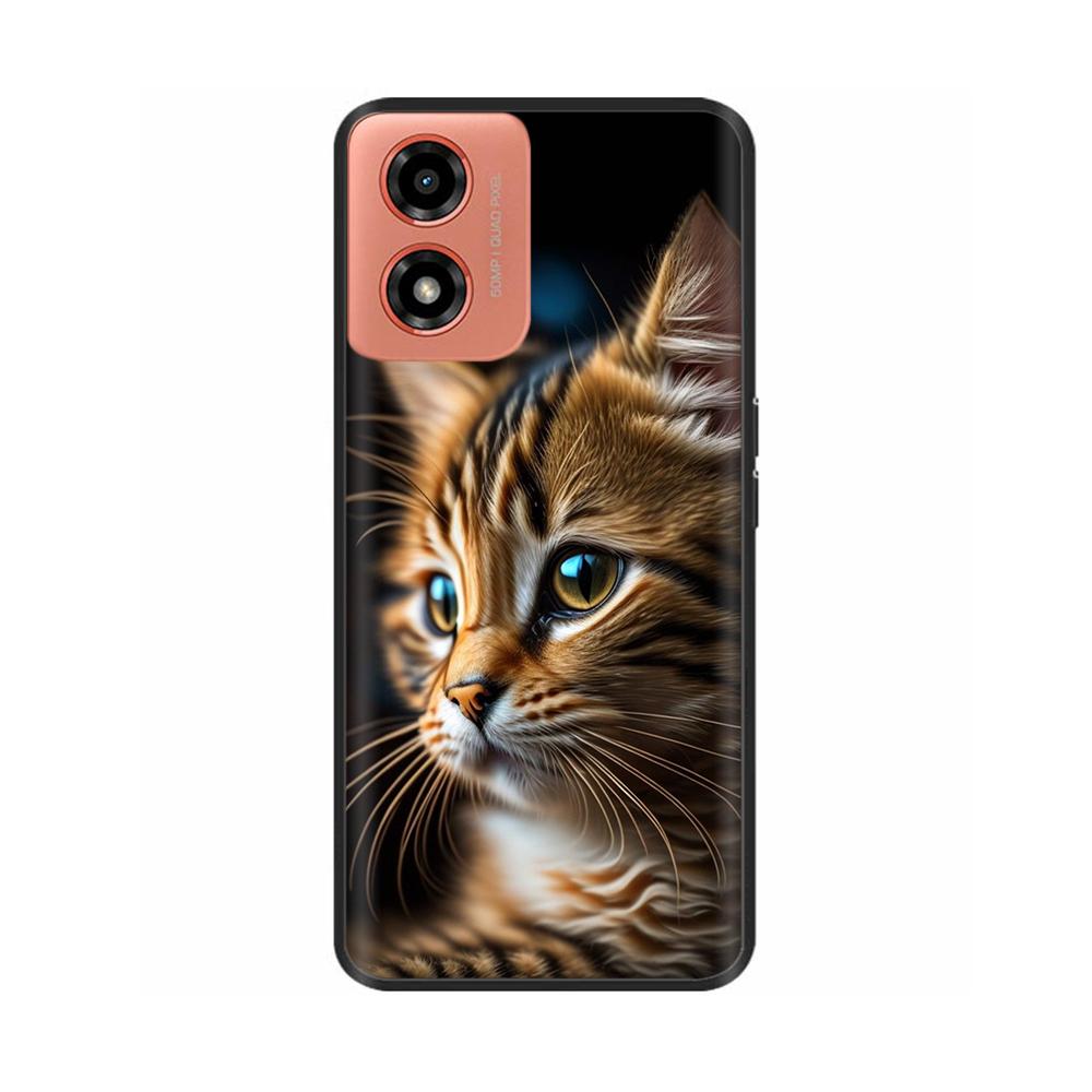 Hülle Für Moto G04s Stoßfest Schwarz Weiches Silikon Rückabdeckung Handyhülle auf Für Motorola Moto G04S G04 MotoG04 MotoG04s Bumper