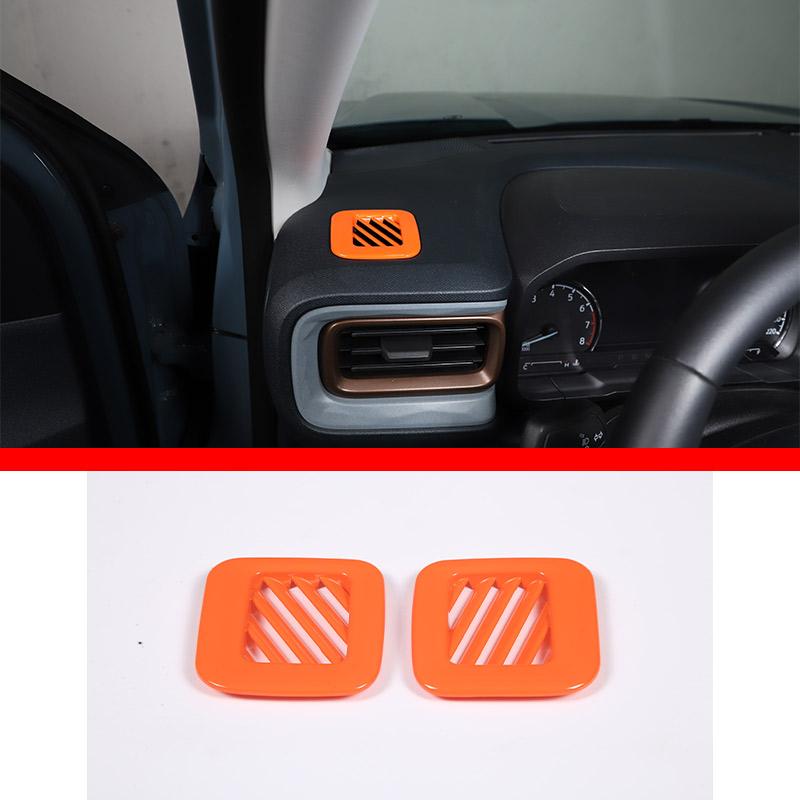 

ABS Carbon Fiber/Matte For Ford Maverick + Car Styling Dashboard Side Air Outlet Trim Frame Sticker Car Interior Accessories
