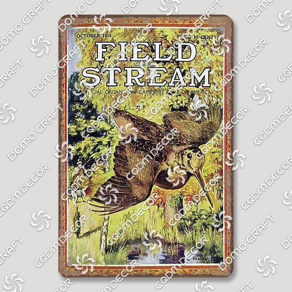 Hunting Metal Tin Signs, Ranger Shotgun Shells Vintage Poster, Retro Duck Elk Bear Metal Plaque, Club Farmhouse Home Wall Decor