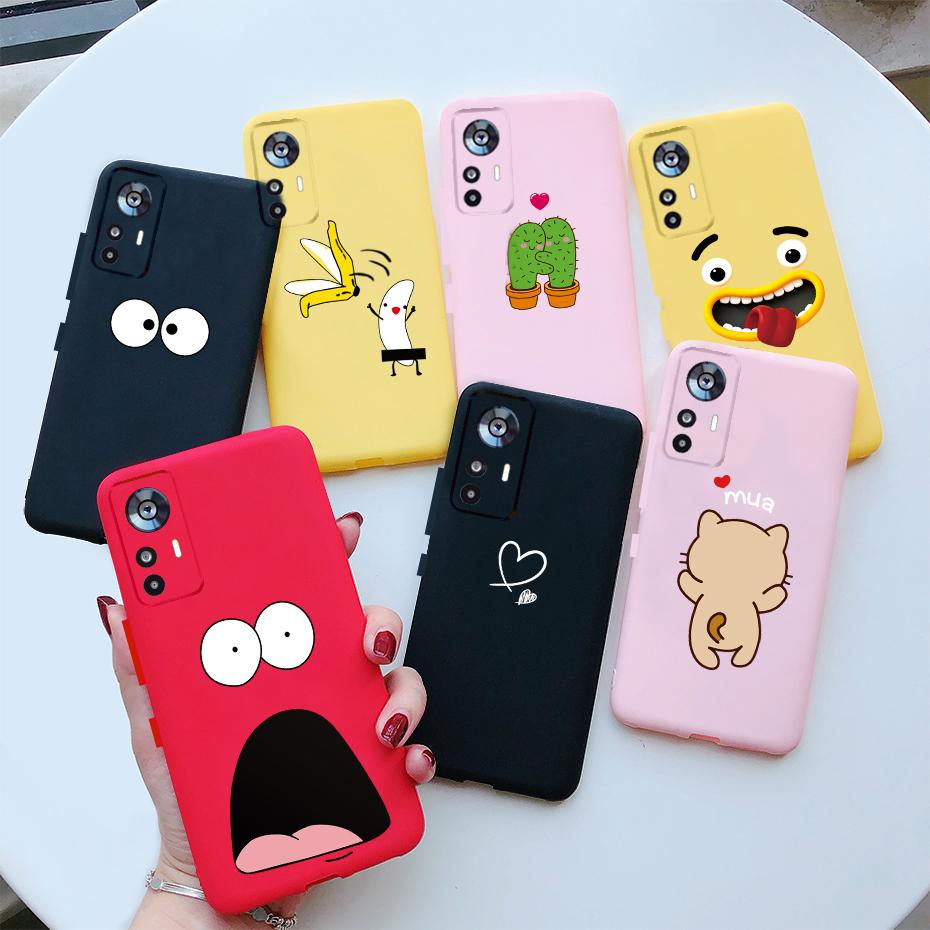 For Xiaomi 12T Case Soft Silicone Cute Cat Cartoon Protective Cover For Xiaomi 12T Pro 5G Phone Cases Mi 12 T 12TPro 2022 Fundas