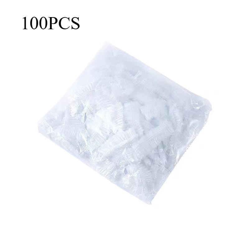 

Одноразовые крышки для пищевых продуктов Эластичная пластиковая пленка Пищевые крышки Пищевые крышки Бахилы для обуви Головные уборы для душа Миски Шапки Крышки для еды Свежая сумка для хранения пыли white,100pcs