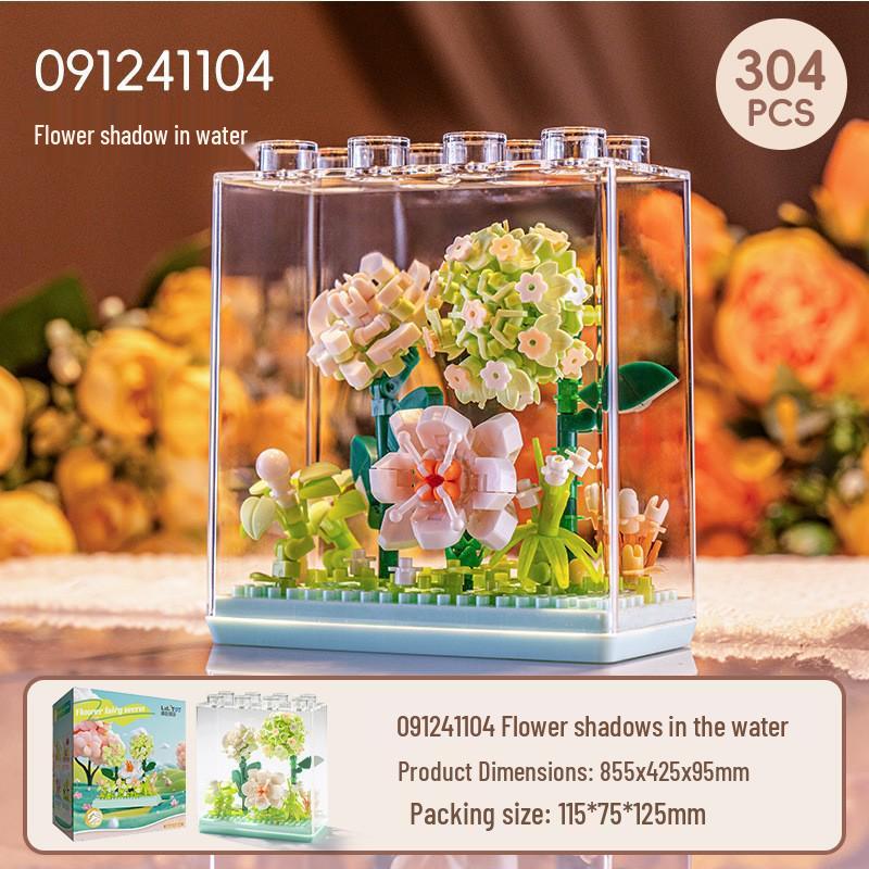 Music Flower Box Compatible Building Blocks Bouquet: Sunflower & Carnation Toy for Children and Teachers