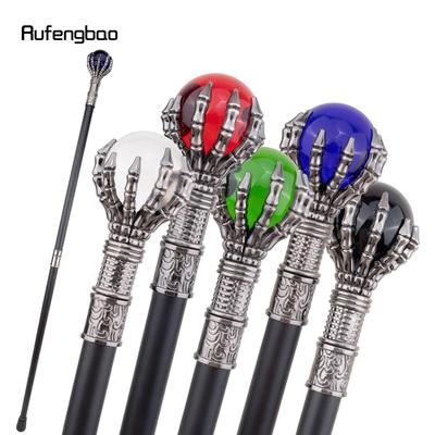 Kleurrijke Glazen Bal Steampunk Wandelstok Mode Decoratieve Wandelstok Gentleman Luxe Crosier Knop Wandelstok 93cm