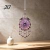 Acrylic Hanging Decor Halloween Crystal Window Suncatcher, Witch Wind Chime, Decorative Creative Birthday Presents Ornament for Indoor Outdoor Garden