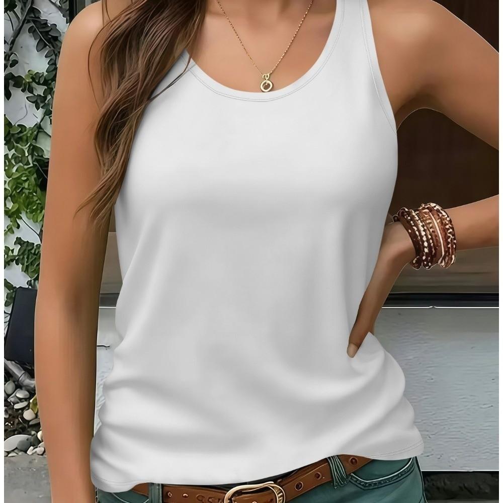 Breathable Women's Tank Top Sleeveless Slim Fit Cami Trendy Vest Top Running