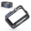 TELESIN Camera Cage for DJI Action 5 Aluminum Alloy Protective Case with Quick Release and Cold Shoe Action Camera Accessory Pro/4/3,