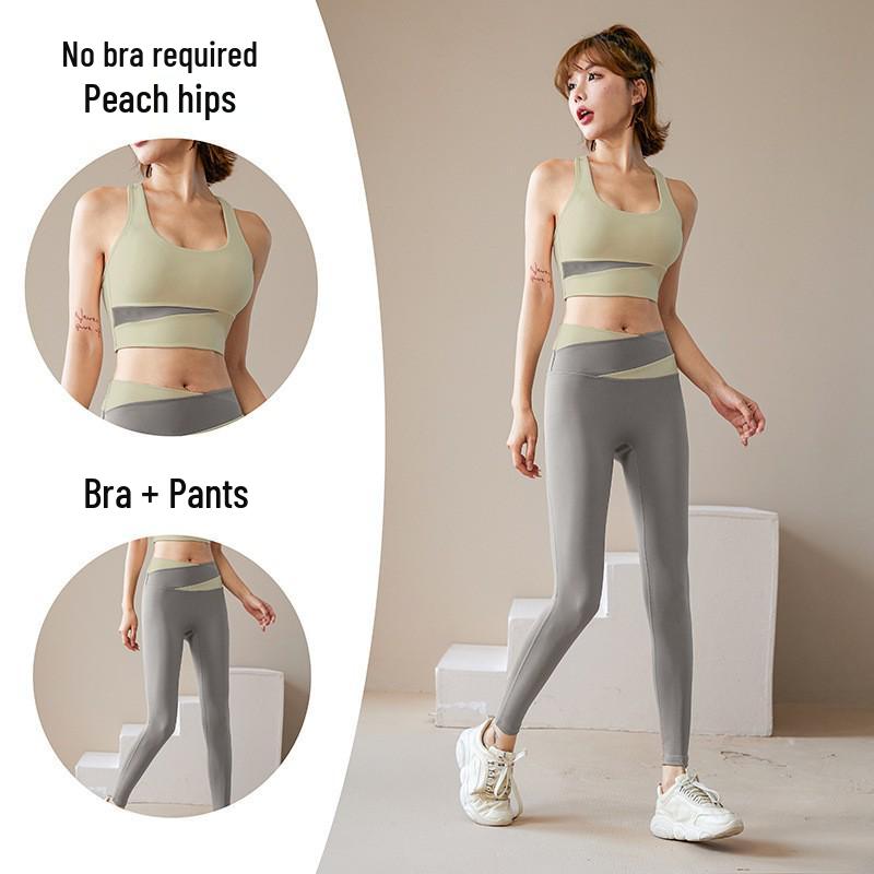 Women's Yoga Fitness Sportswear Set - Yoga Tops & Running Suits with Sun Protection.