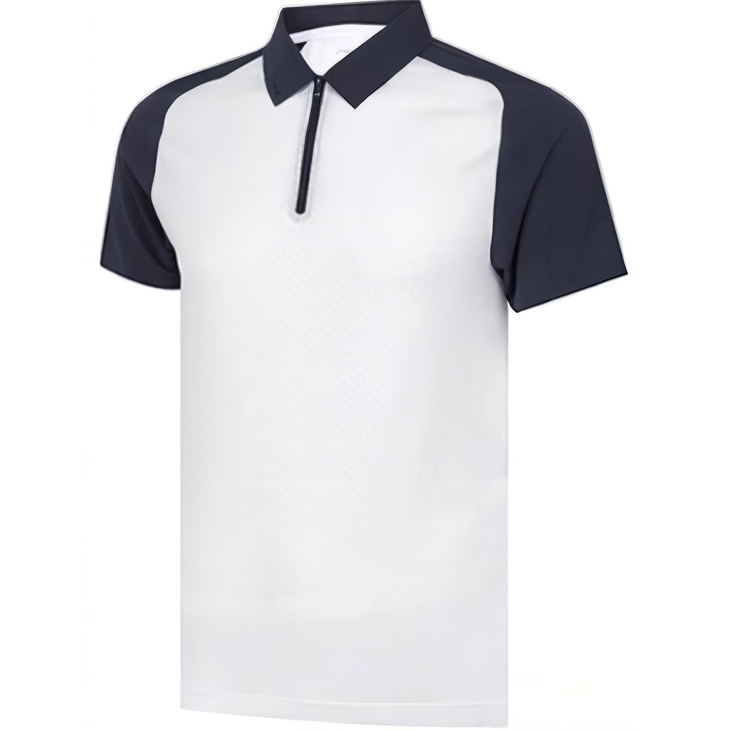 

Li Ning Sports Lifestyle Series Повседневная Простая Удобная Дышащая Универсальная Рубашка Поло с Коротким Рукавом Мужские Топы Белого Цвета APLT133-1 2XL