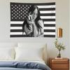 Arazzo Rosa Bandiera USA Billie Eilish, Decorazione Murale Artista Musicale, Arte Murale Cantante Pop per Stanza Universitaria e Camera da Letto, Idea Regalo Ragazza Cool