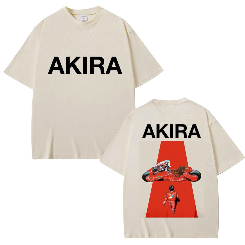 Anime Neo Tokyo Akira Tshirts Movie Science Fiction Harajuku Vintage Shotaro Kaneda T Shirt Unisex Women Oversized Cotton Tshirt