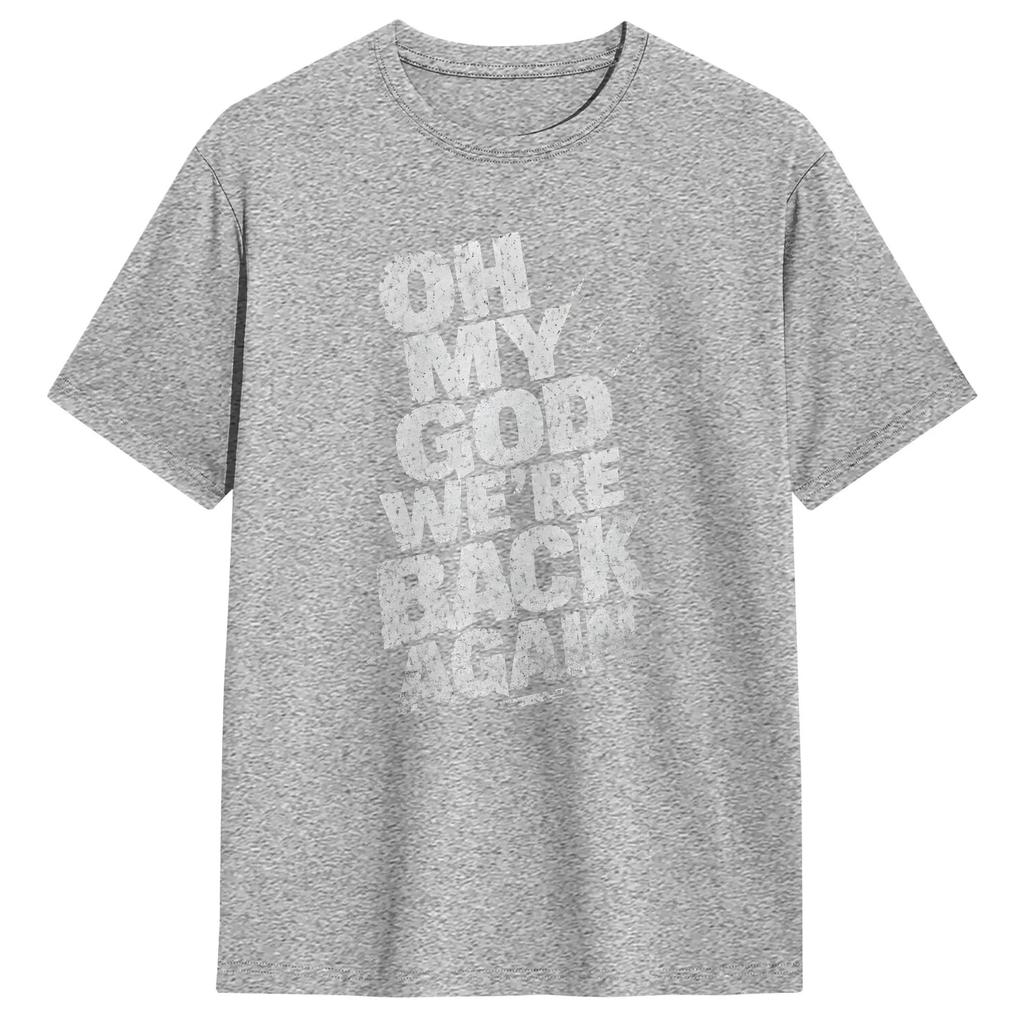 Unisexs Backstreets Boy T Shirts Oh My God Were Back Again 100 Cotton Clothing Awesome Short Sleeve Round Neck Tee Shirt