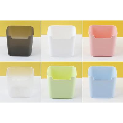 1 Piece Simplicity Stationery Organizer Creative Design Solid Color Pen Holder Large Capacity Desktop Snacks Pencil Storage Box