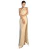 French Temperament Satin Design Slant Shoulder Backless Dress Birthday Party Dress Dress Women