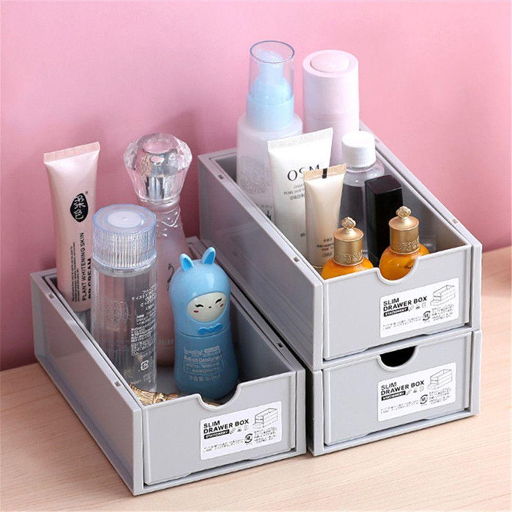 Cabinet Storage Bins Desktop Storage Box Cosmetic Rack Office Stationery Organization Drawer Type