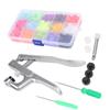 Snap Fasteners Kit Sewing Button Punching Machine Hand Pressing Pliers Tools Set