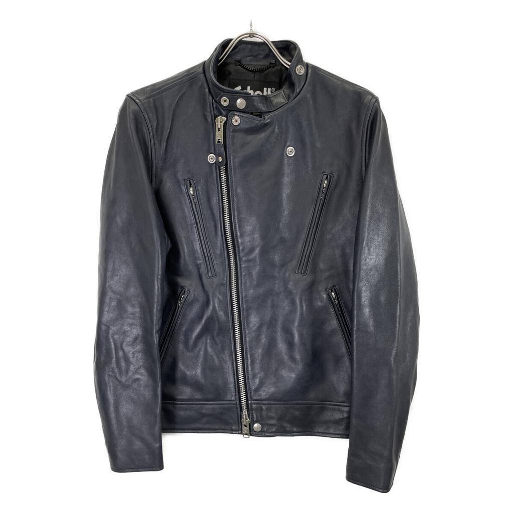 SCHOTT 3101048 Navy Double Breasted Riders Jacket Jacket M NavyUsed