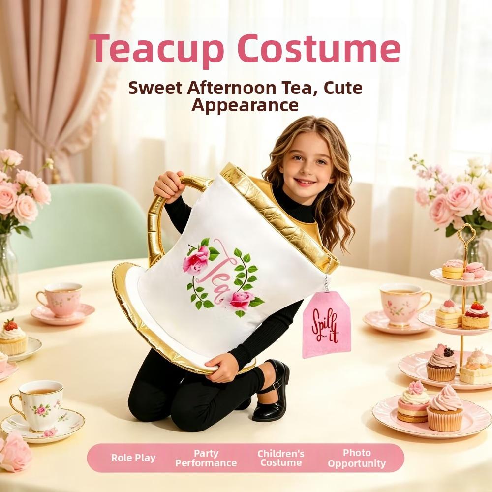 Food Styling Theme Children Tea Cups Cosplay Suit Halloween Costume Set Cosplay Event
