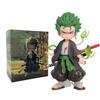 12-15cm ONE PIECE  Anime Monkey D Luffy Roronoa Zoro Q-Version PVC Model Desktop Car Ornament  Kids Birthday Christmas Gift Toys