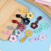 10Pcs Cute Little Flower Zipper Head For #3 Nylon Zippers Suitable For Home Sewing Diy Handmade Zipper Replacement