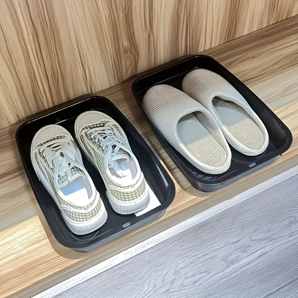 Anti-fouling Under Seat Container Box Reusable Shoes Storage Box  Home Closet