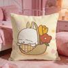 MMASHIMAROs Cute Cartoon Cushion Cover Premium Comfort Reversible Pillow Cove Two In One Design For Any Room  Car Interior