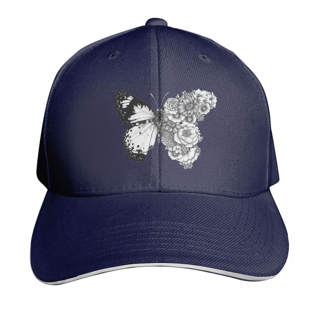 Butterfly In Bloom Baseball Cap Fun Hats Beach Outing Sailor Cap for Unisex Bobble Hat Baseball Unisex Womens