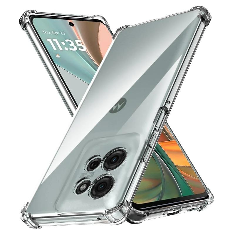 Shockproof Gradient Silicone Case for Motorola Edge 60 Fusion 60S Rainbow Color Anti-Knock Airbags Cover for Moto Edge 60 Stylus