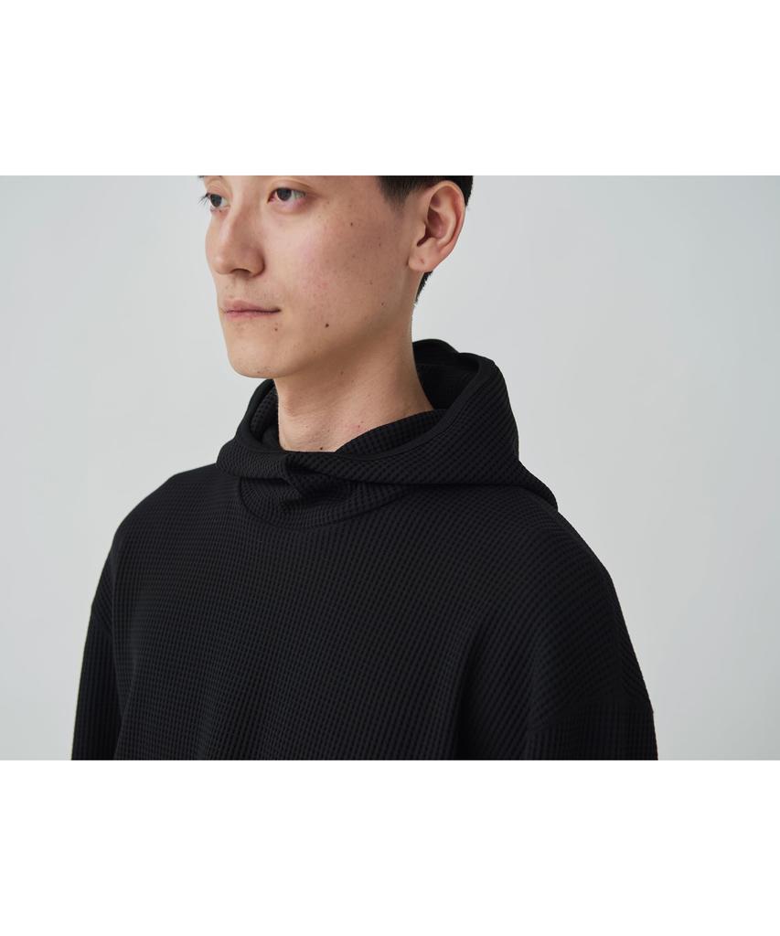 Snow Peak Dry Waffle size for and outdoor activities Hoodie, M, BLACK, SW-25SU011, festivals, camping,