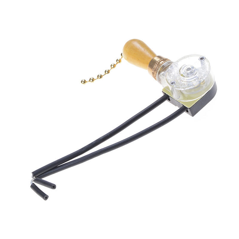 2ks Praktický stropní ventilátor Světlo Nástěnné svítidlo Náhradní retro tahací řetězový spínač