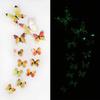12 X 3D Luminous Butterfly Wall Stickers Home Decor Sticker Kids Bedroom