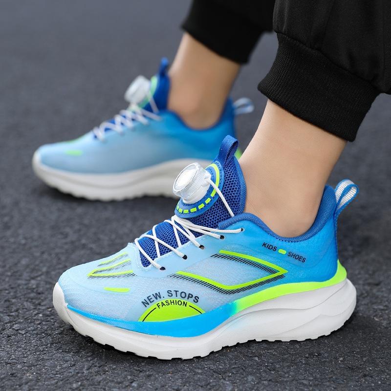 

Jinjiang foreign trade spring and summer rotating buckle boys lightweight breathable mesh sports shoes baby casual running shoes primary school stu 40
