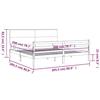 VidaXL Bed Frame with Headboard 200x200 Cm Solid Wood 3195241