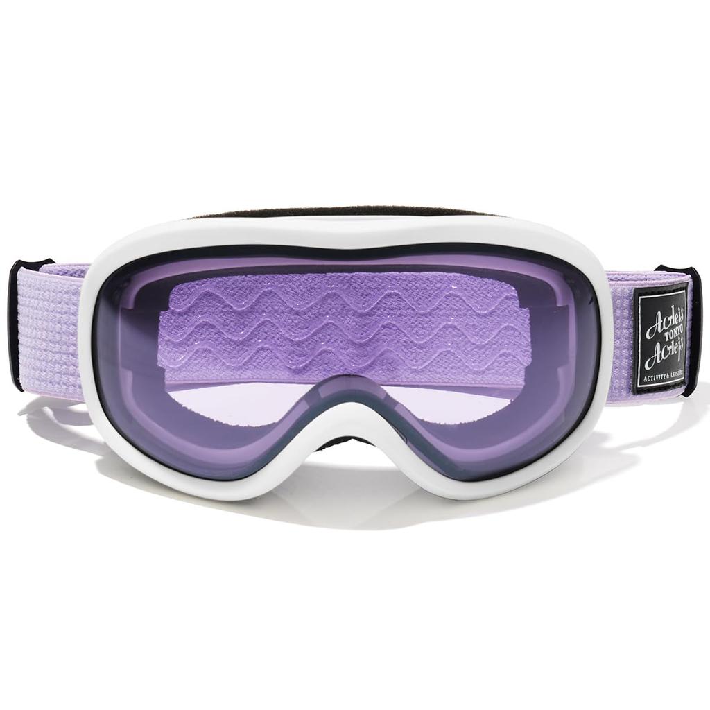 Acrace Ski Snowboard Glasses UV 13 One Size Fits Most Goggles, Dual-Layer Lens, Goggles, Compatible, Anti-Fog, Protection, Windproof, Dustproof,