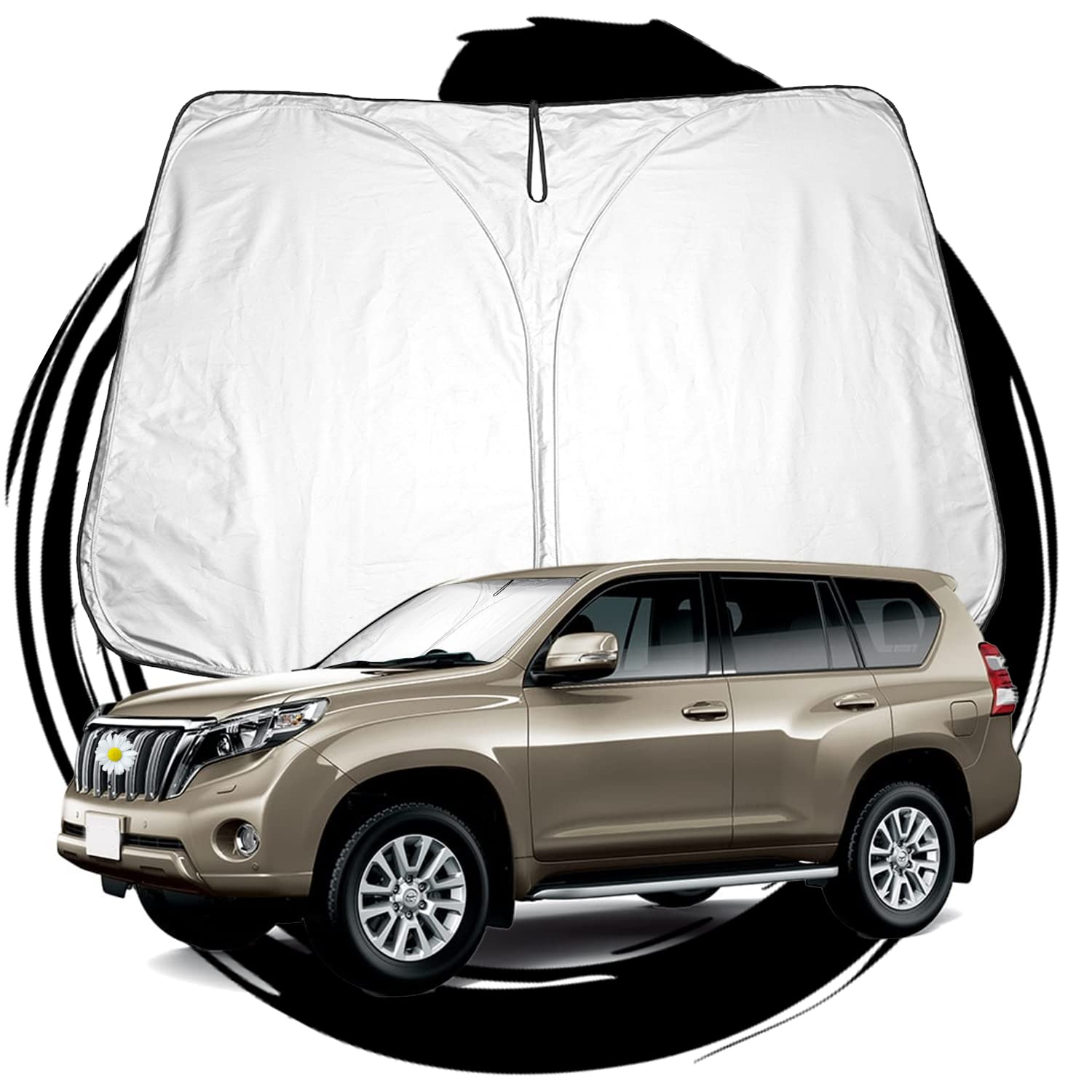 

Ruiya Toyota Prado 150 Серия Средний Срок Солнцезащитный козырек на лобовое стекло, Солнцезащитный экран, Автомобильный солнцезащитный козырек, Защита от УФ-лучей, Солнцезащитный козырек, Автомобильный кемпинг, Складной, Заказные детали