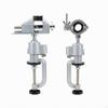 2 Pieces Rotating Bench Vise with Clamp Aluminum Alloy Clampon Drill Holder Adjustable
