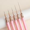 5pcs Nail Art Liner Brush Set UV Gel Nail Brushes Kits French Stripe Line Painting Drawing Flower Pen Professional Manicure Tool
