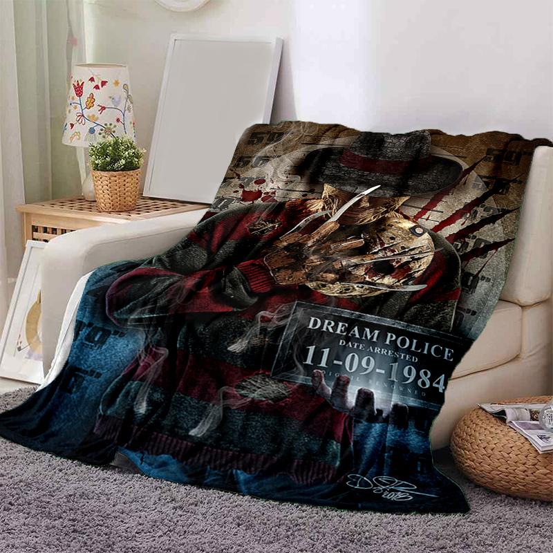 

Freddy Krueger Dream Police Mugshot Poster PrintPrint Blanket, Soft Blanket For Sofa Office Bed And Travelling Daughter Birthday Gift esj307 130cm×150cm（50in×60in）