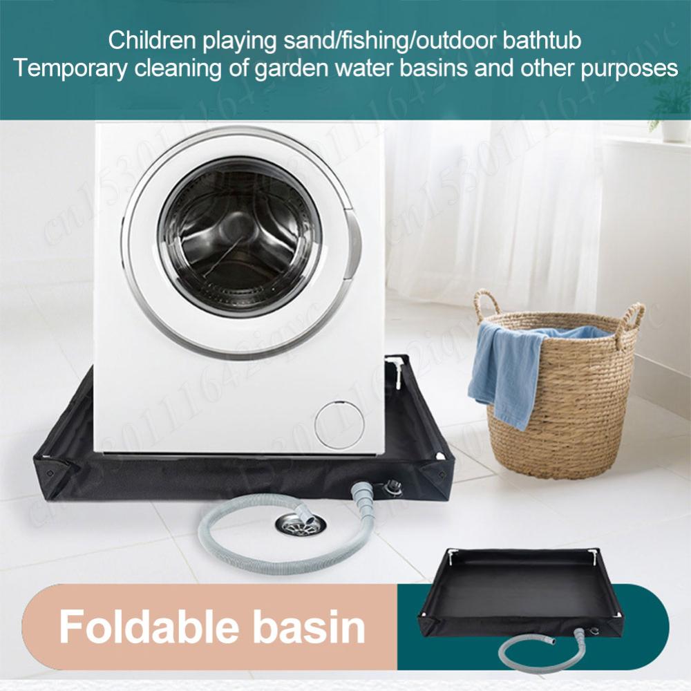 Foldable Shower Base Portable Shower Pan with Drain Hose Camping Tent Floor Base Outdoor Shower Tray for Beach Travel Camping